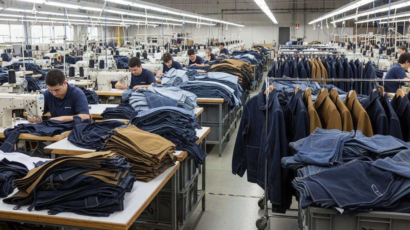 Среднесерийное производство спецодежды на швейной фабрике