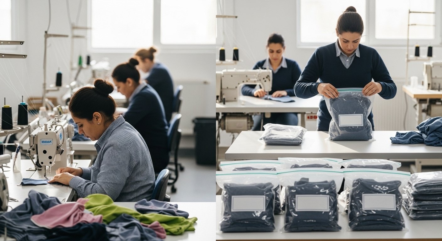 Швейное производство и упаковка продукции