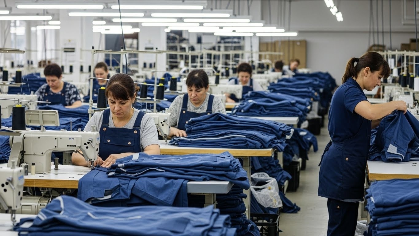 Швейное производство для логистики рабочей одежды