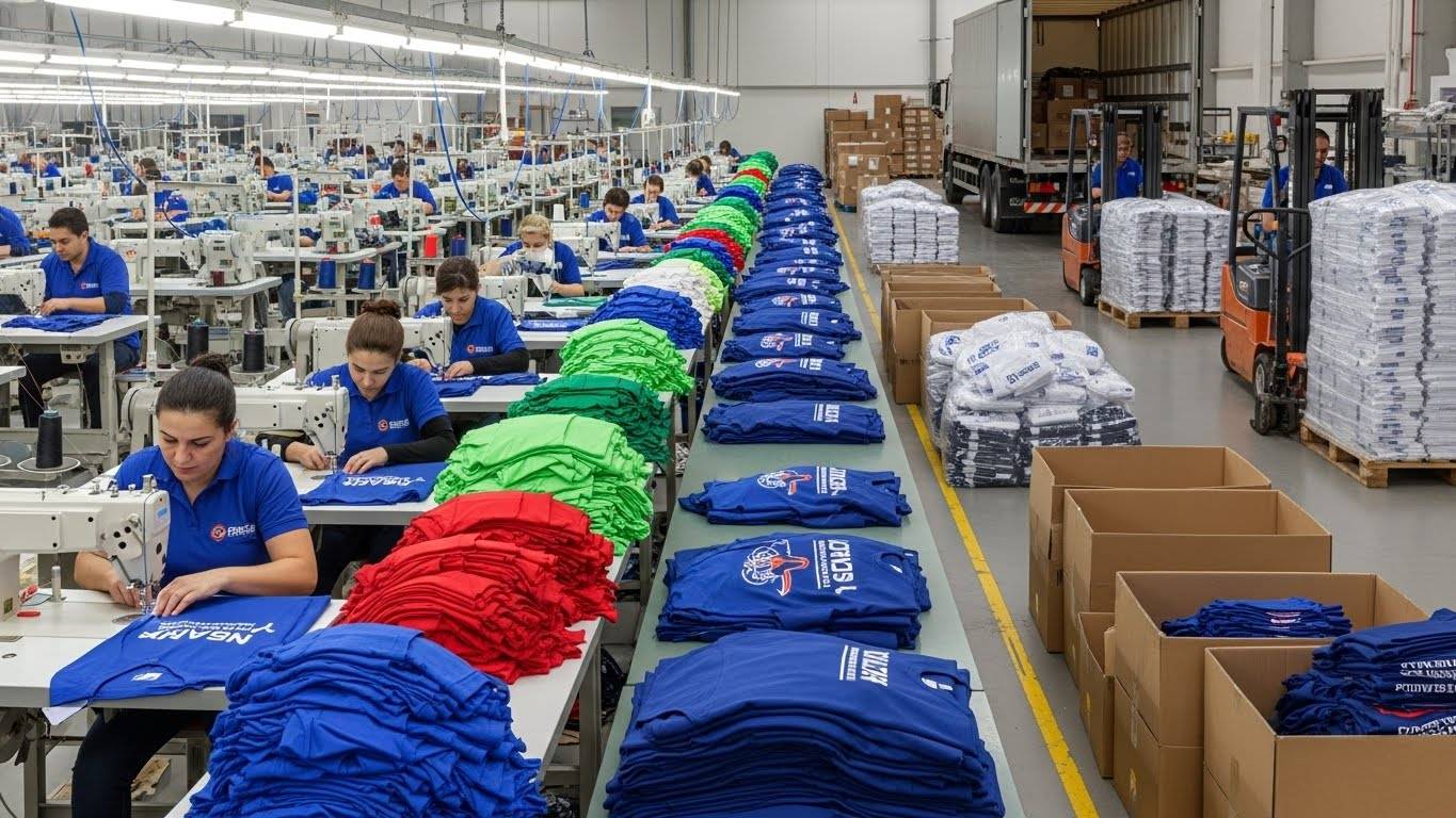Швейное производство для логистики промо одежды