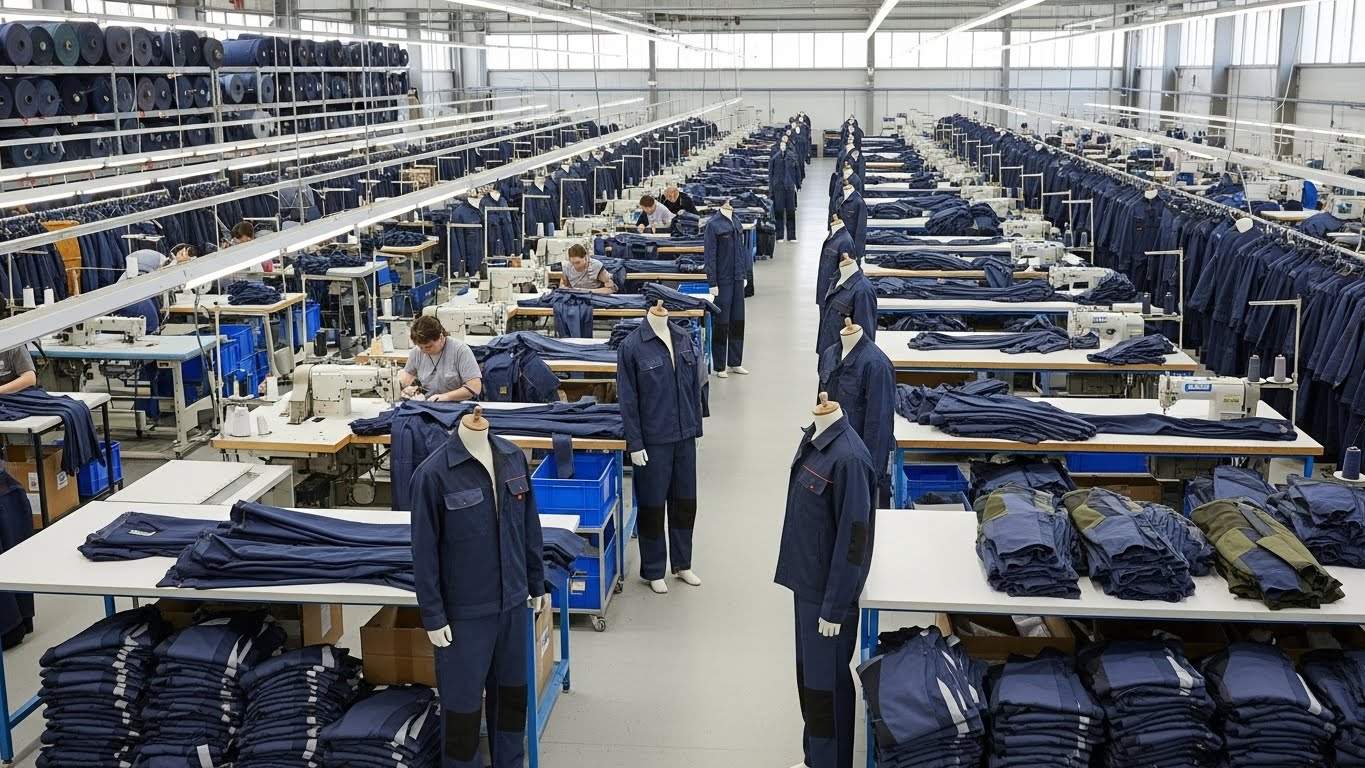Швейная фабрика крупносерийного пошива спецодежды Крупносерийное производство спецодежды