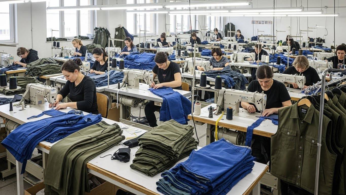 Швейное производство малых партий рабочей одежды