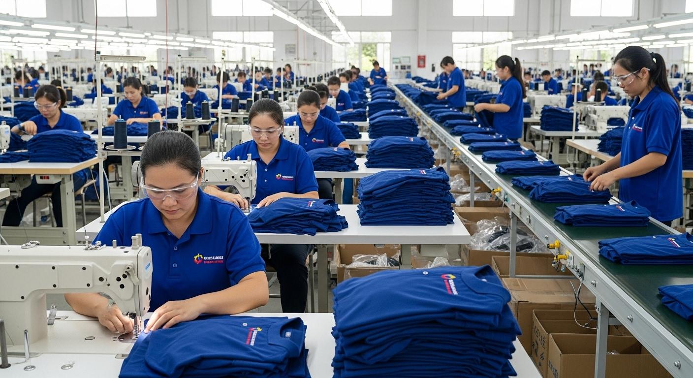 Пошив одежды массового производства для корпоративных задач