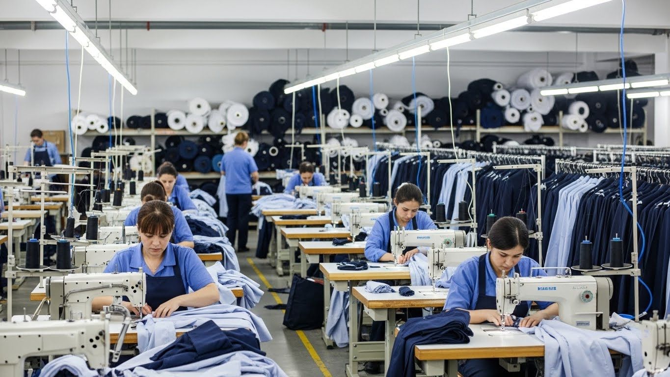 Производство униформы на швейной фабрике Швейная фабрика по пошиву униформы