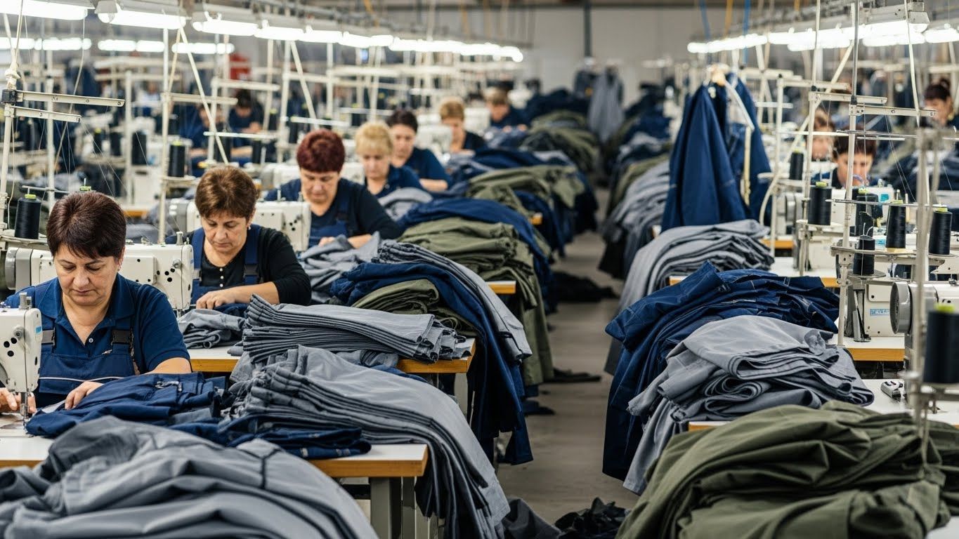 Производство средних партий рабочей одежды