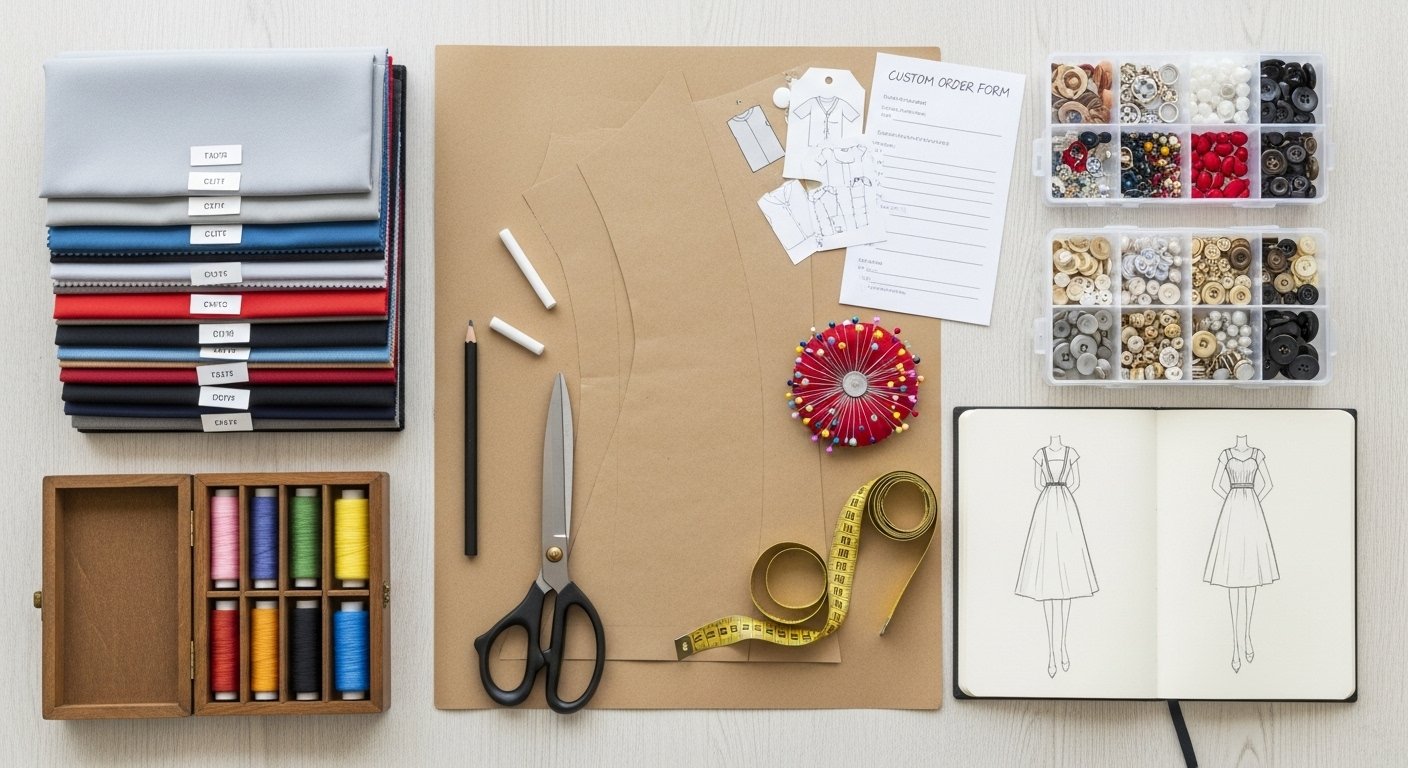 Процесс пошива одежды для нестандартных заказов