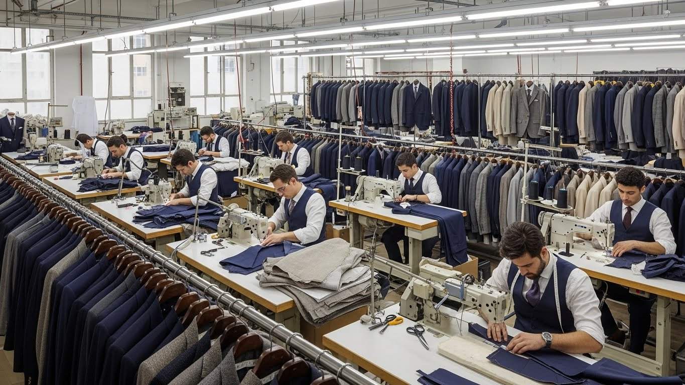 Швейная фабрика производства под заказ одежды для мужчин