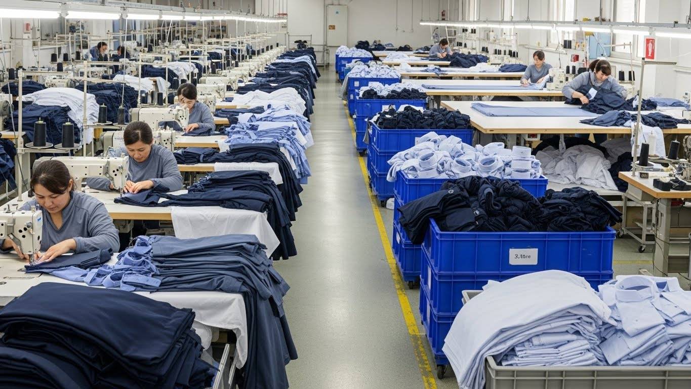 Производство средних партий униформы