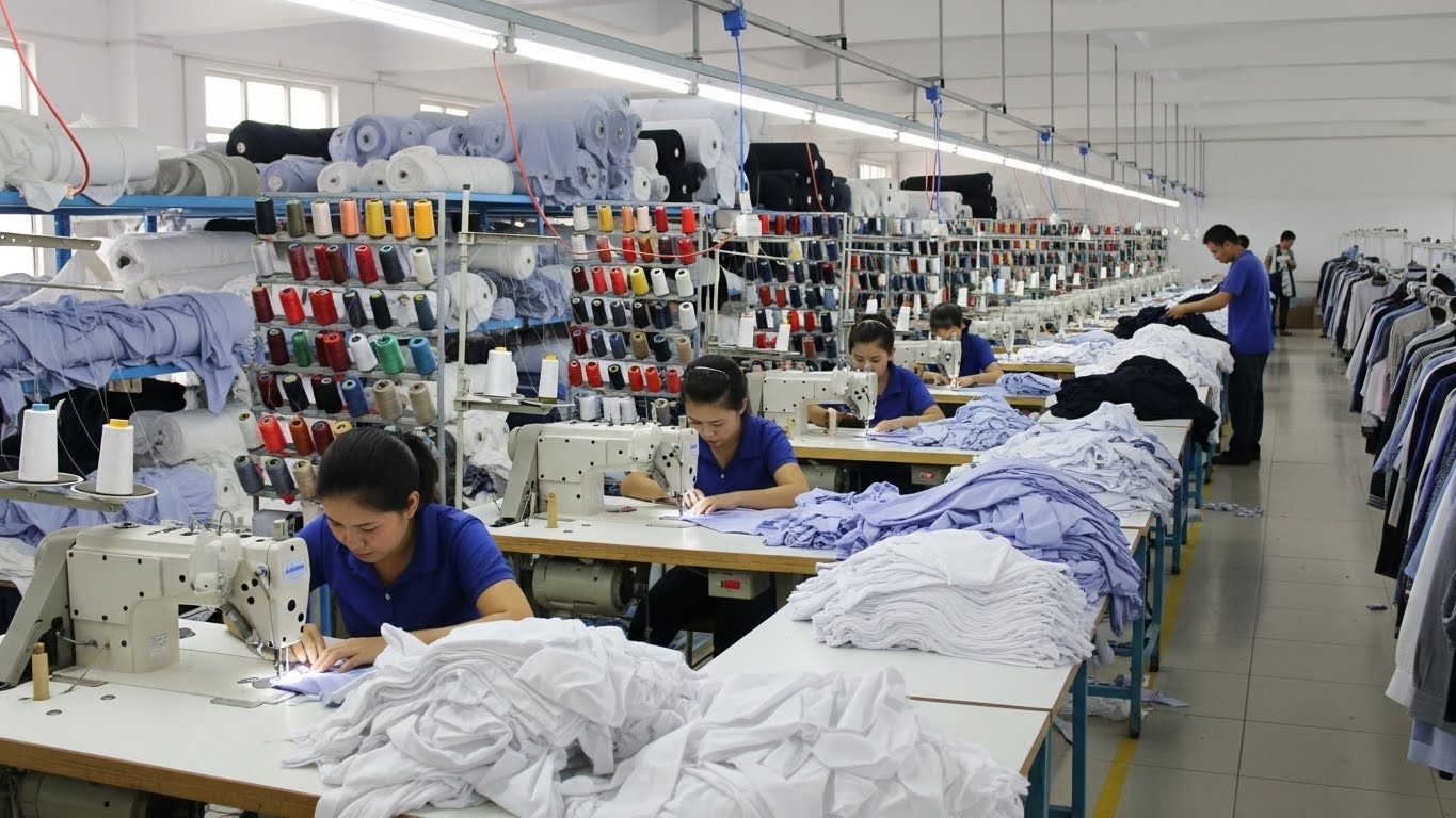 Швейная фабрика по пошиву из хлопковых тканей