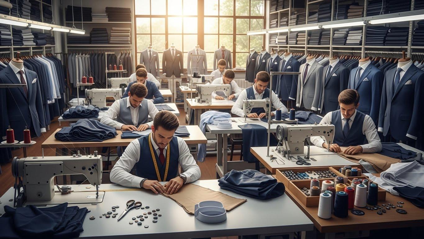 Производство под заказ мужской одежды