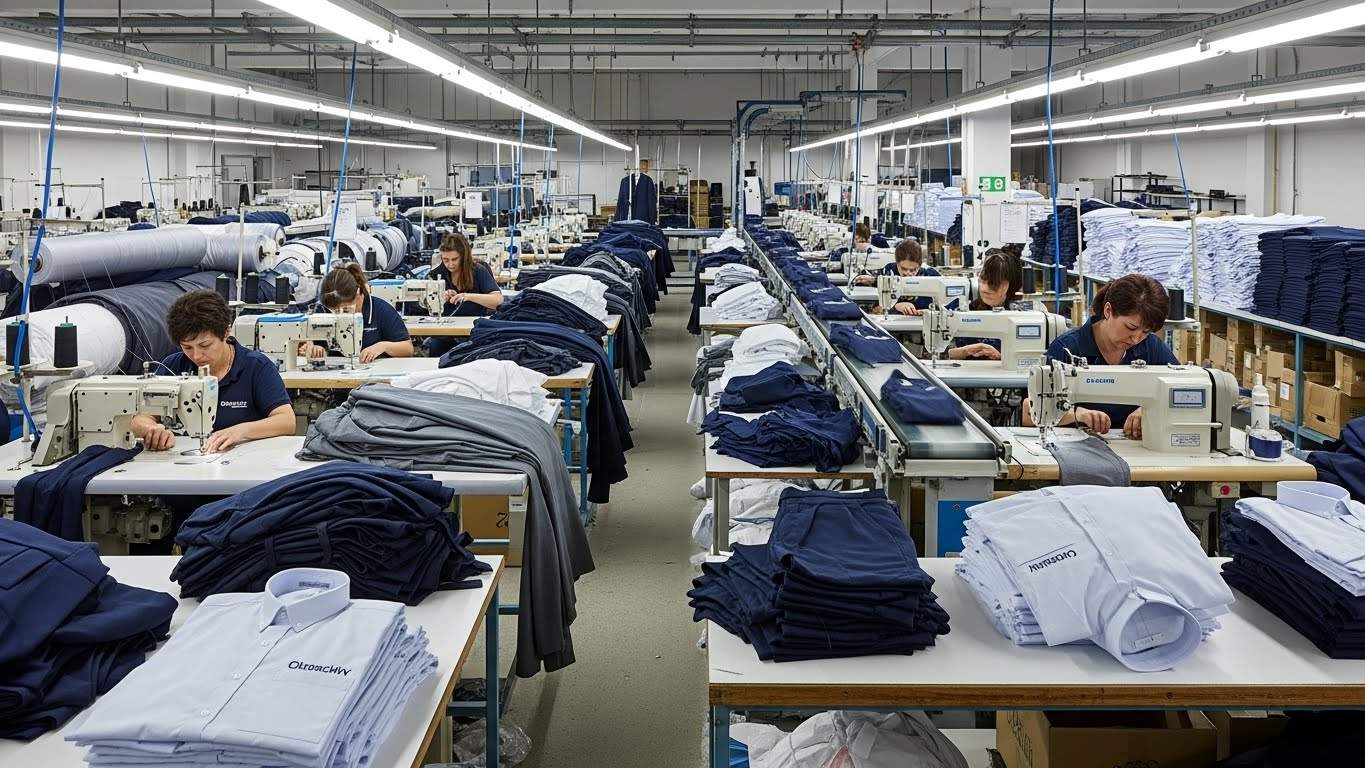 Швейное производство крупных партий корпоративной одежды