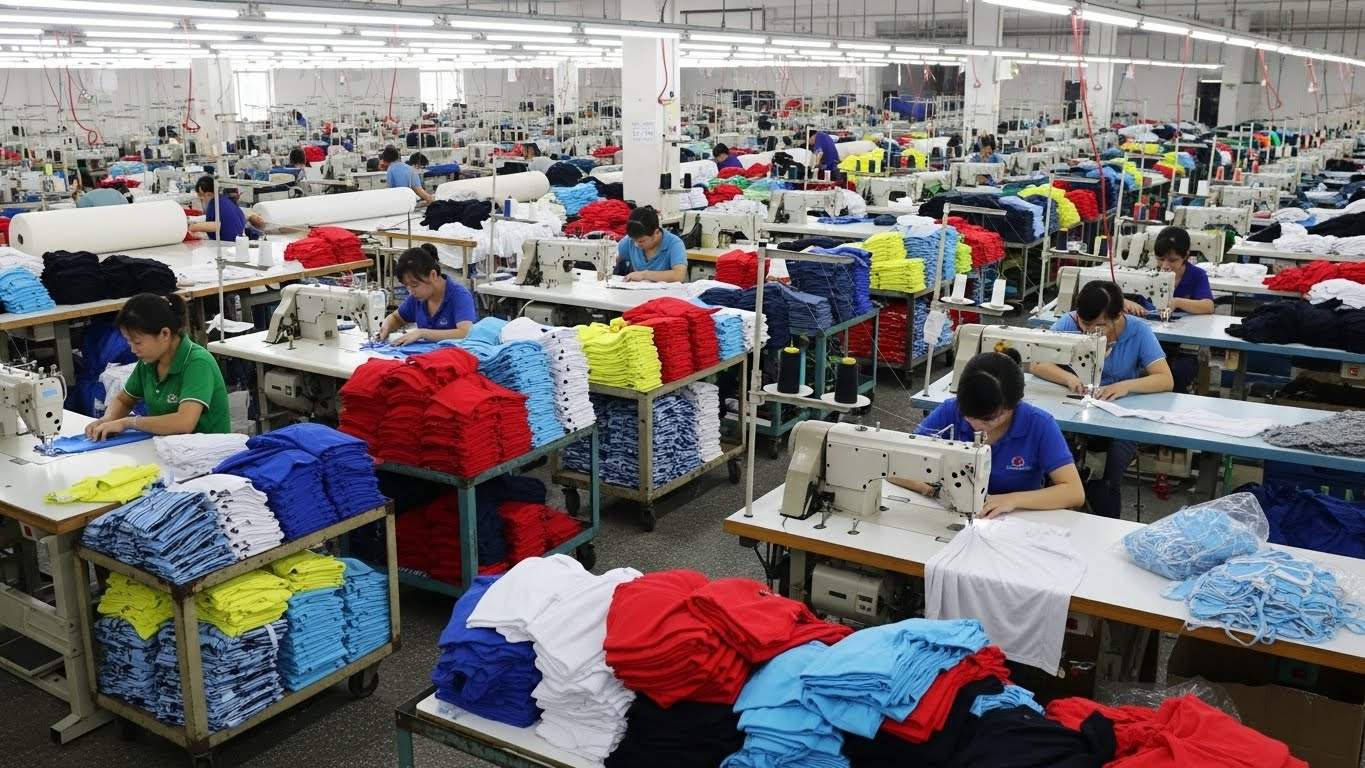 Промо одежда крупного производства