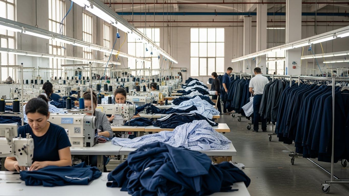 Швейное производство крупных партий текстильных изделий