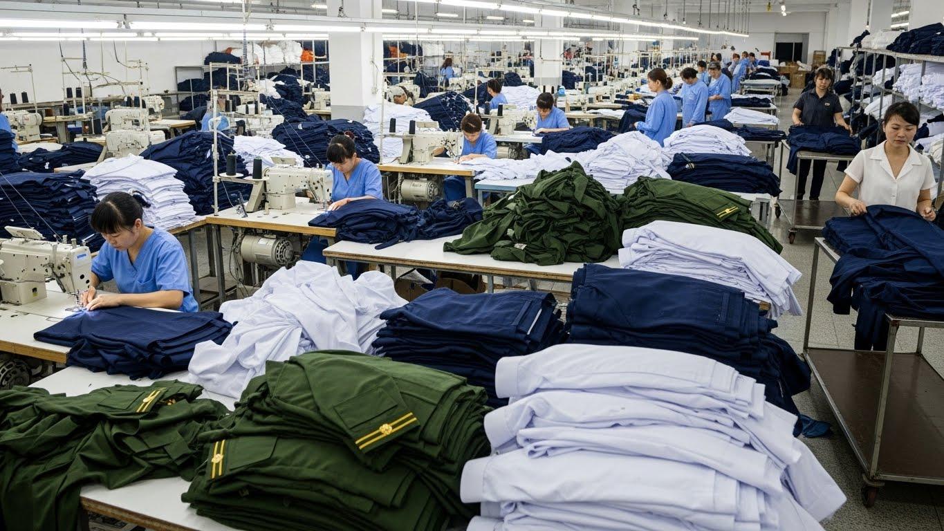 Швейное производство крупных партий униформы