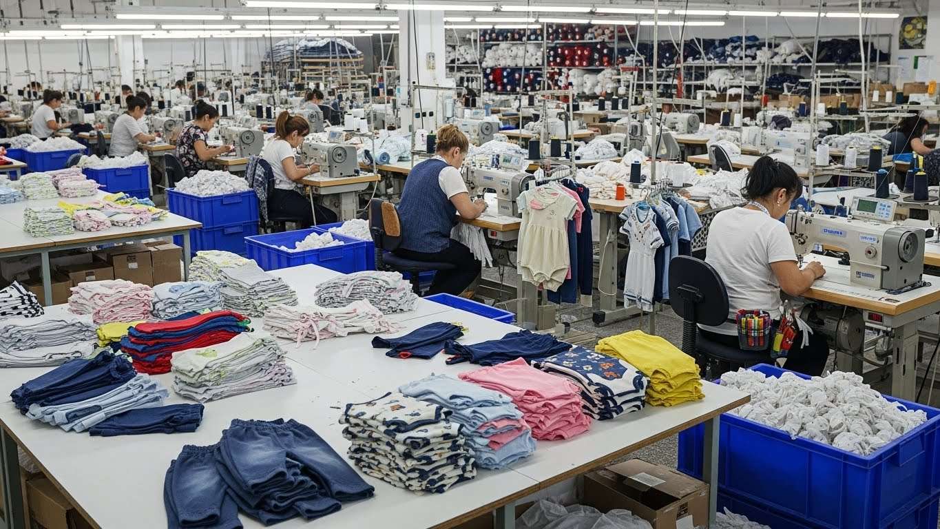 Швейная фабрика промышленного производства одежды для детей