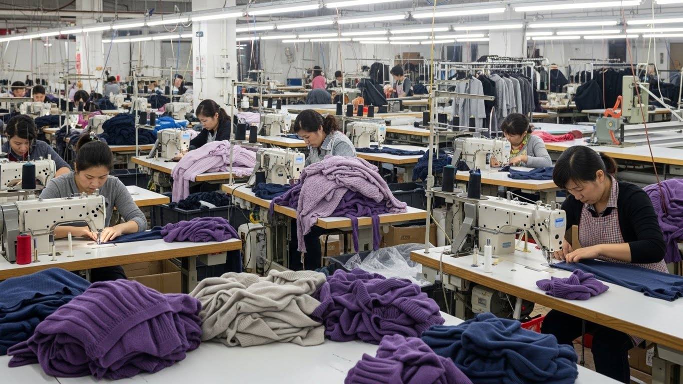 Производство одежды из трикотажных тканей на швейной фабрике Швейная фабрика по пошиву из трикотажных тканей