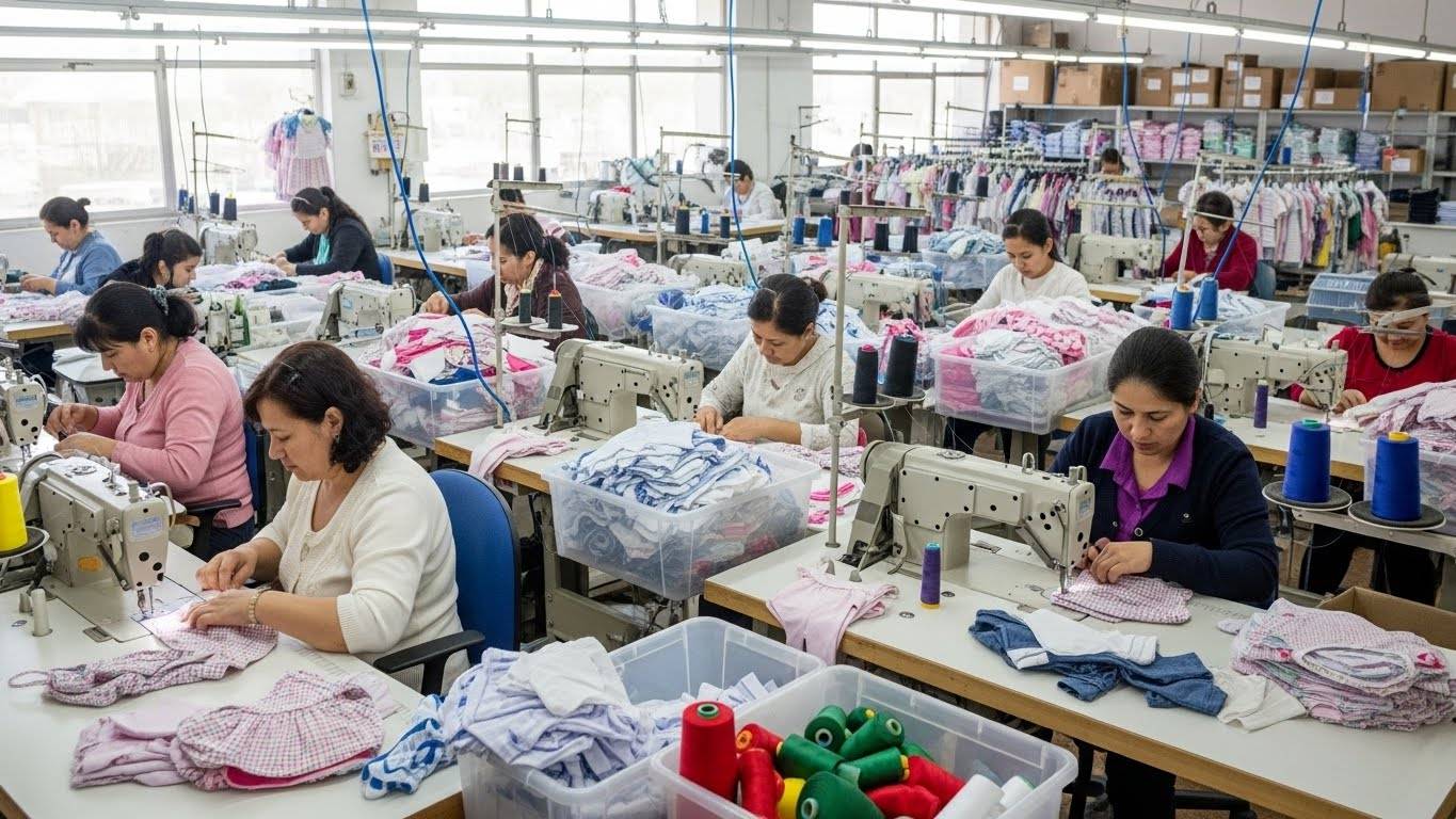 Швейная фабрика среднего класса по пошиву одежды для детей