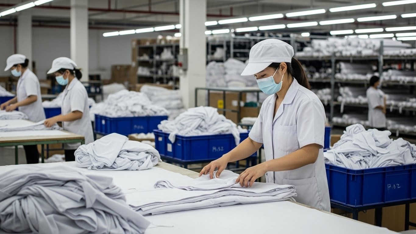 Швейное производство из смесовых тканей