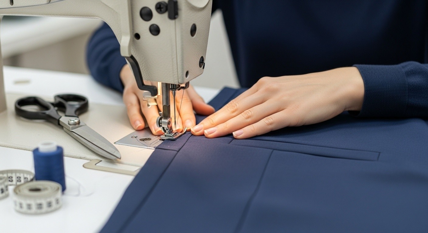 Пошив одежды прямого силуэта для корпоративных задач