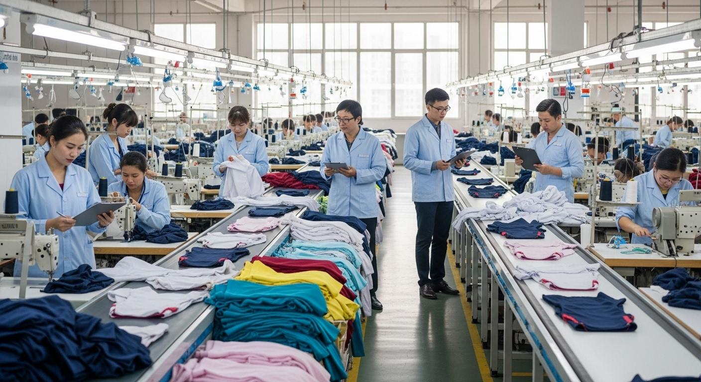 Массовое производство модной одежды