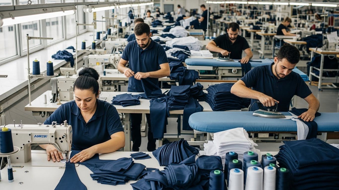 Швейное производство неполного цикла корпоративной одежды