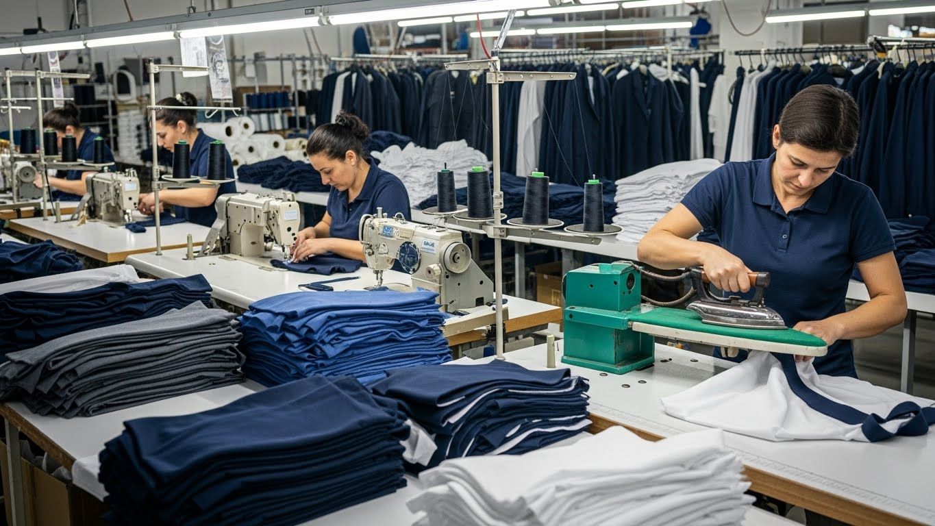 Швейное производство неполного цикла корпоративной одежды