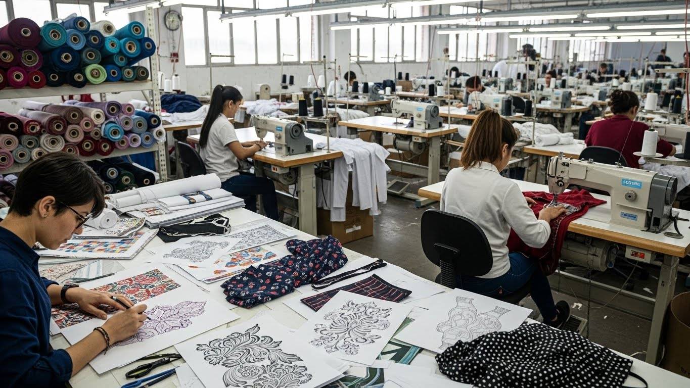 Швейное производство с разработкой лекал текстильных изделий