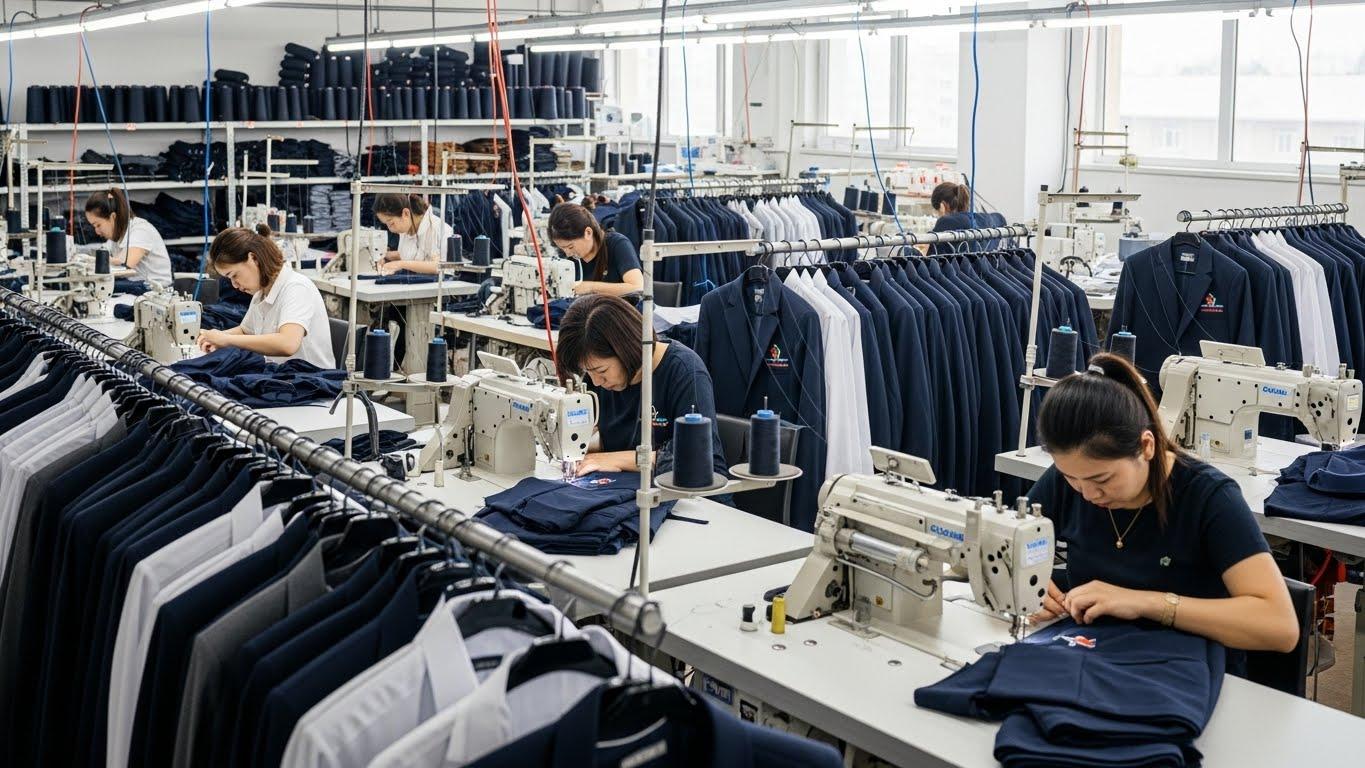 Швейное производство с пошивом под ключ корпоративной одежды