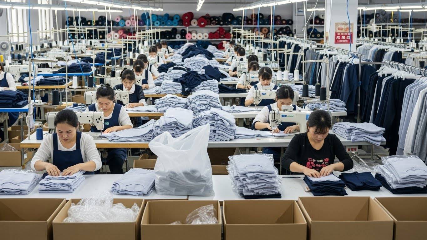 Швейное производство с упаковкой продукции одежды