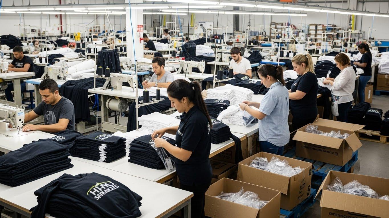 Швейное производство с упаковкой продукции промо одежды