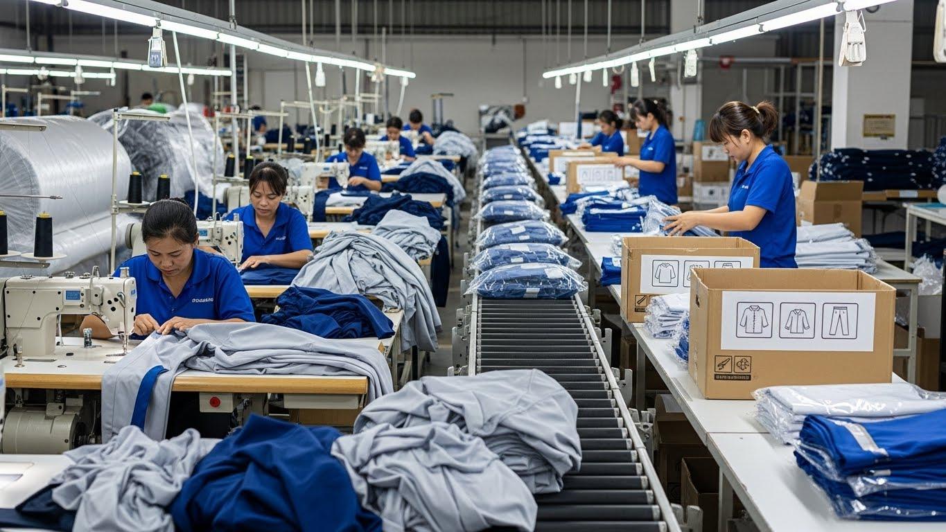 Швейное производство с упаковкой продукции униформы