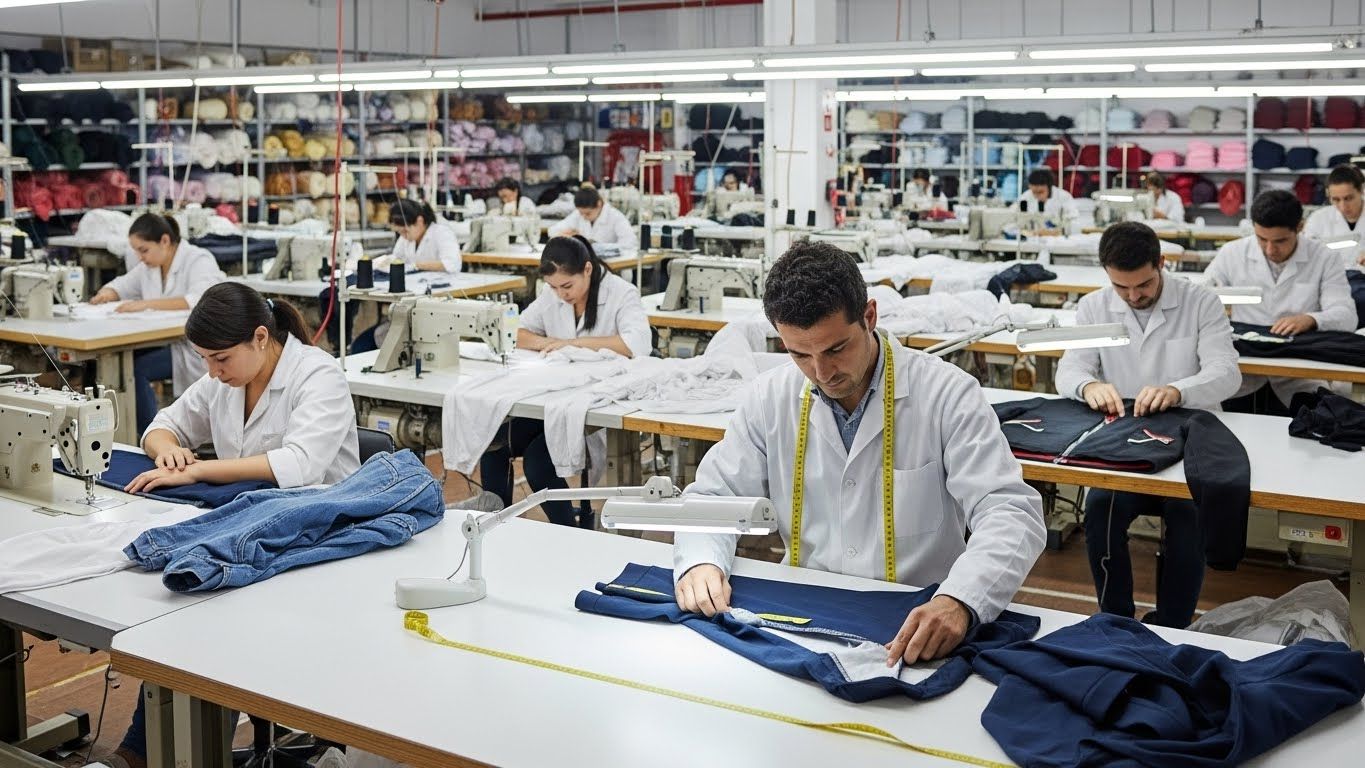 Швейное производство с контролем качества на всех этапах одежды