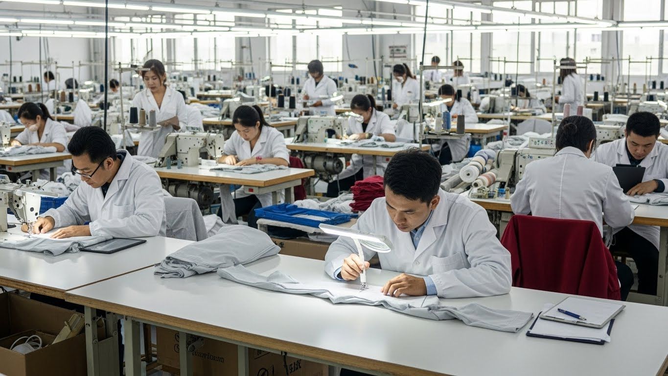 Швейное производство с контролем качества на всех этапах текстильных изделий