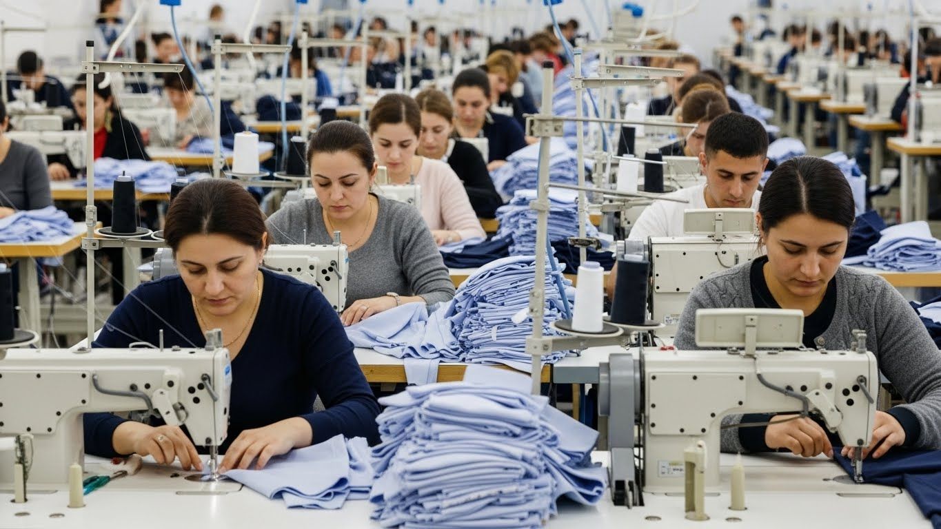 Швейное производство эконом класса корпоративной одежды