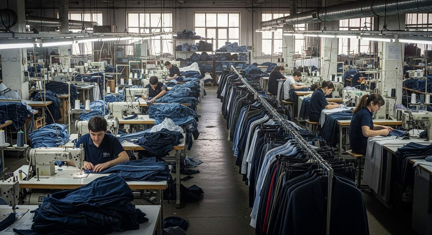 Швейная фабрика серийного пошива одежды для мужчин