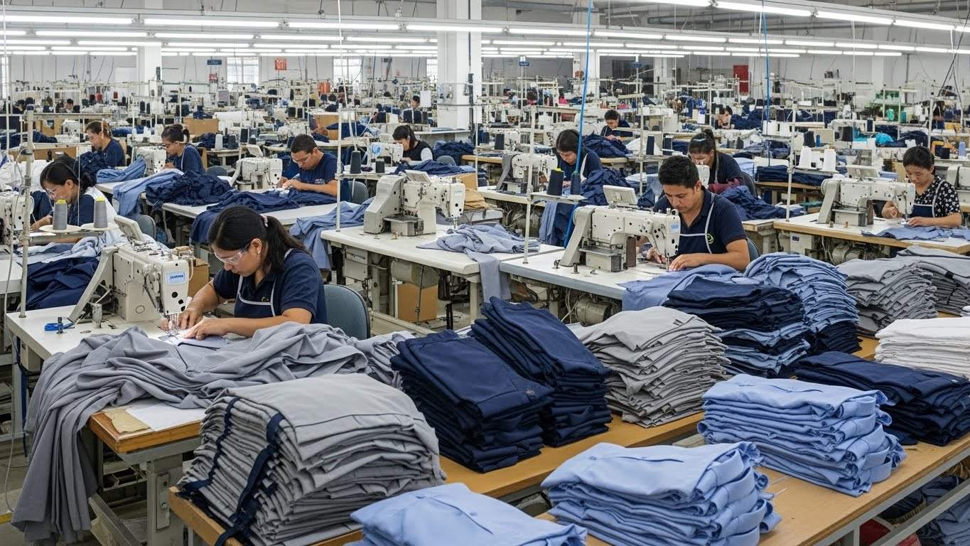 Швейное производство стандартного класса текстильных изделий