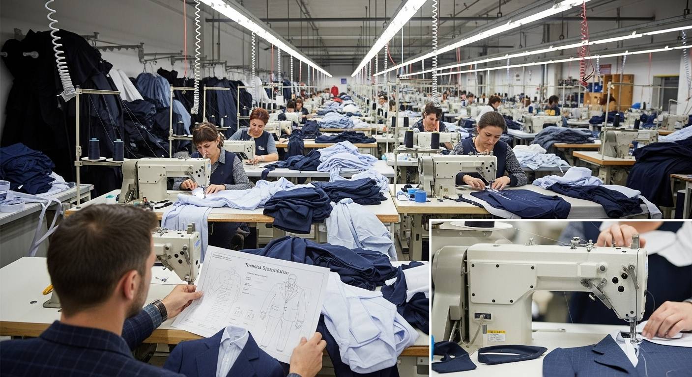 Швейная фабрика пошива по техническому заданию одежды для мужчин
