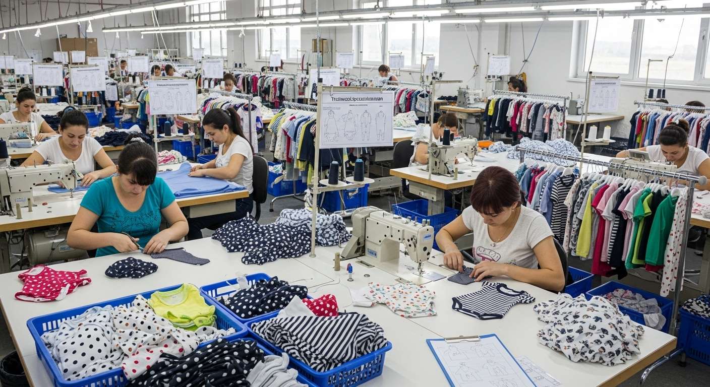 Швейная фабрика пошива по техническому заданию одежды для детей