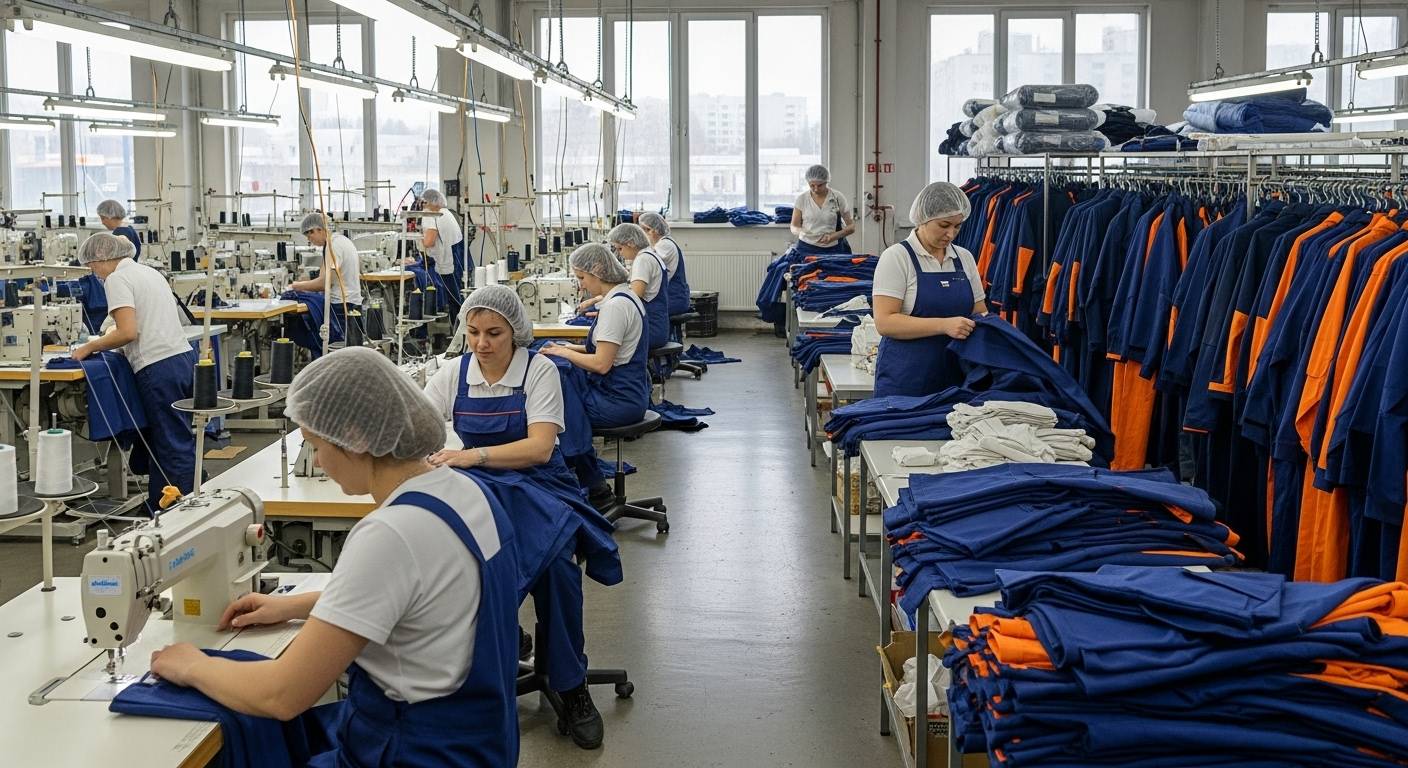 Швейная фабрика пошива по техническому заданию спецодежды