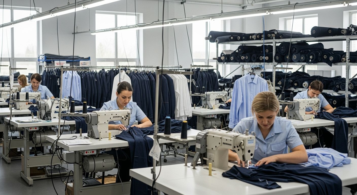 Швейное производство профессионального класса униформы