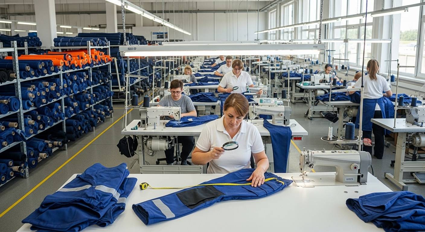 Контроль качества спецодежды на швейной фабрике
