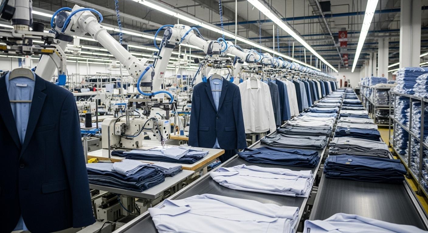 Пошив одежды фабричного производства для корпоративных задач