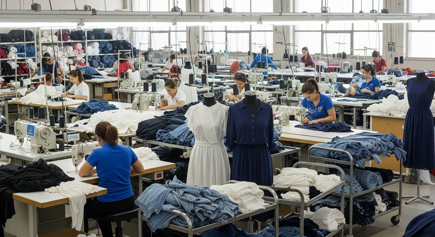 Швейная фабрика швейного производства одежды для женщин