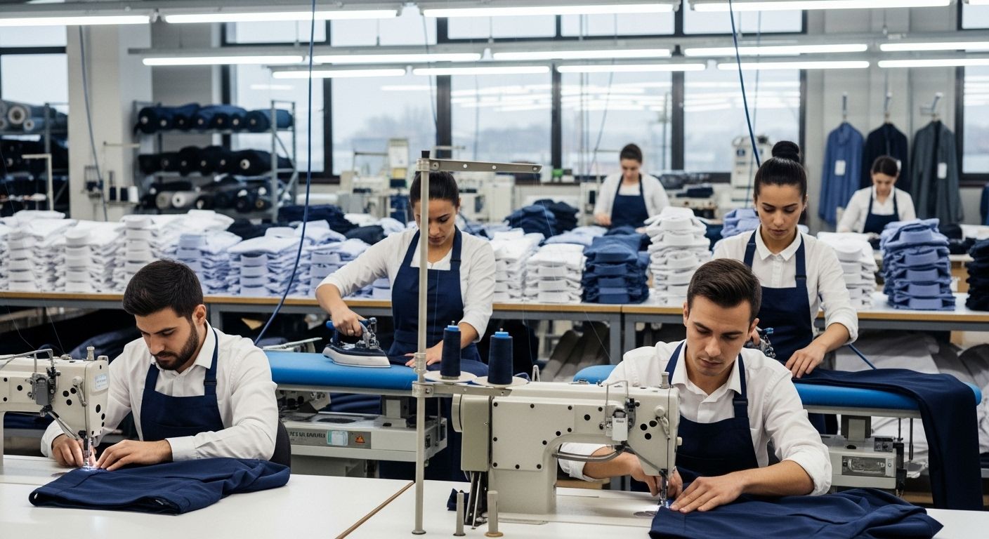 Пошив одежды контрактного производства для делового стиля