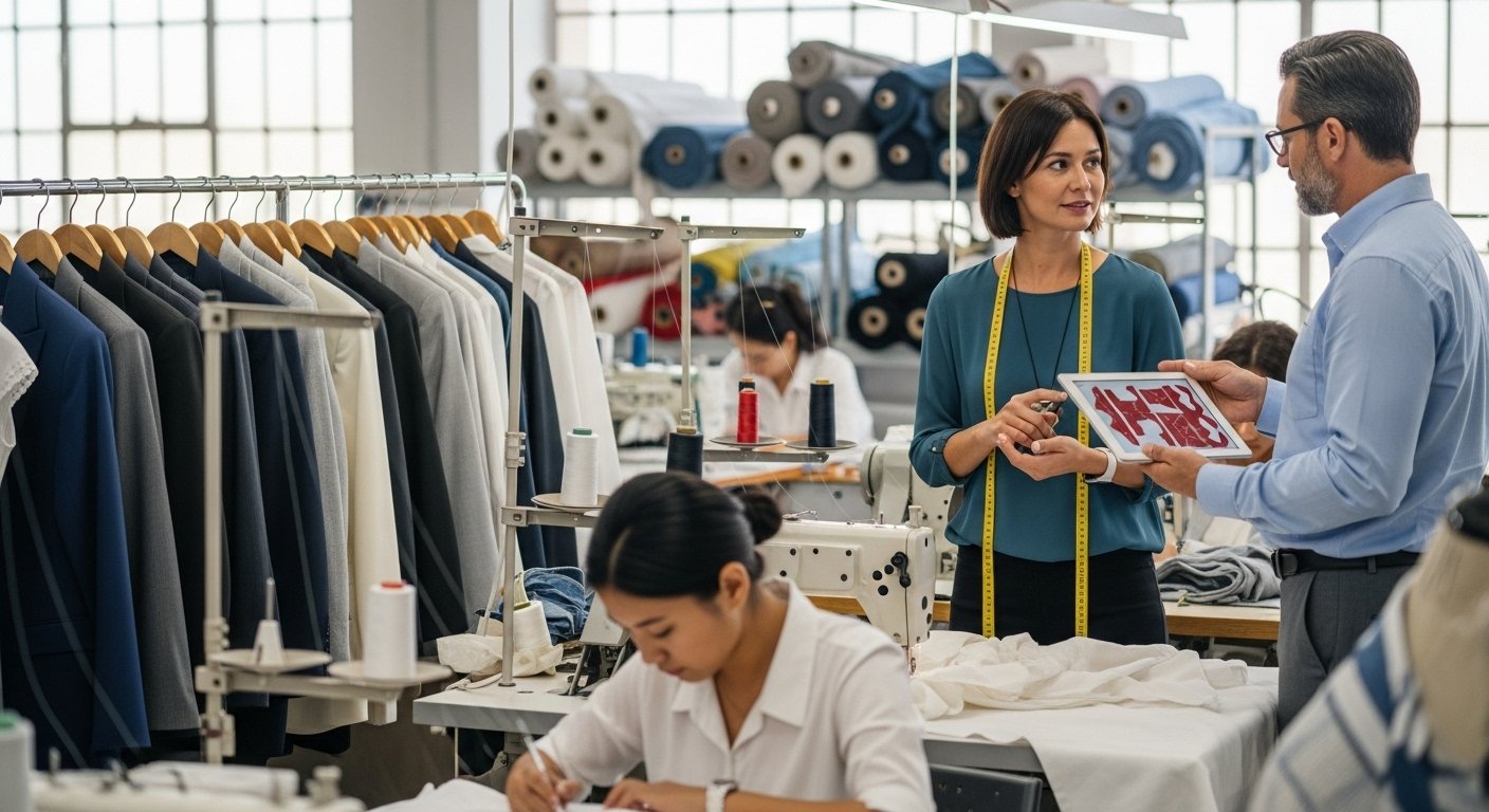 Пошив одежды контрактного производства с индивидуальным дизайном