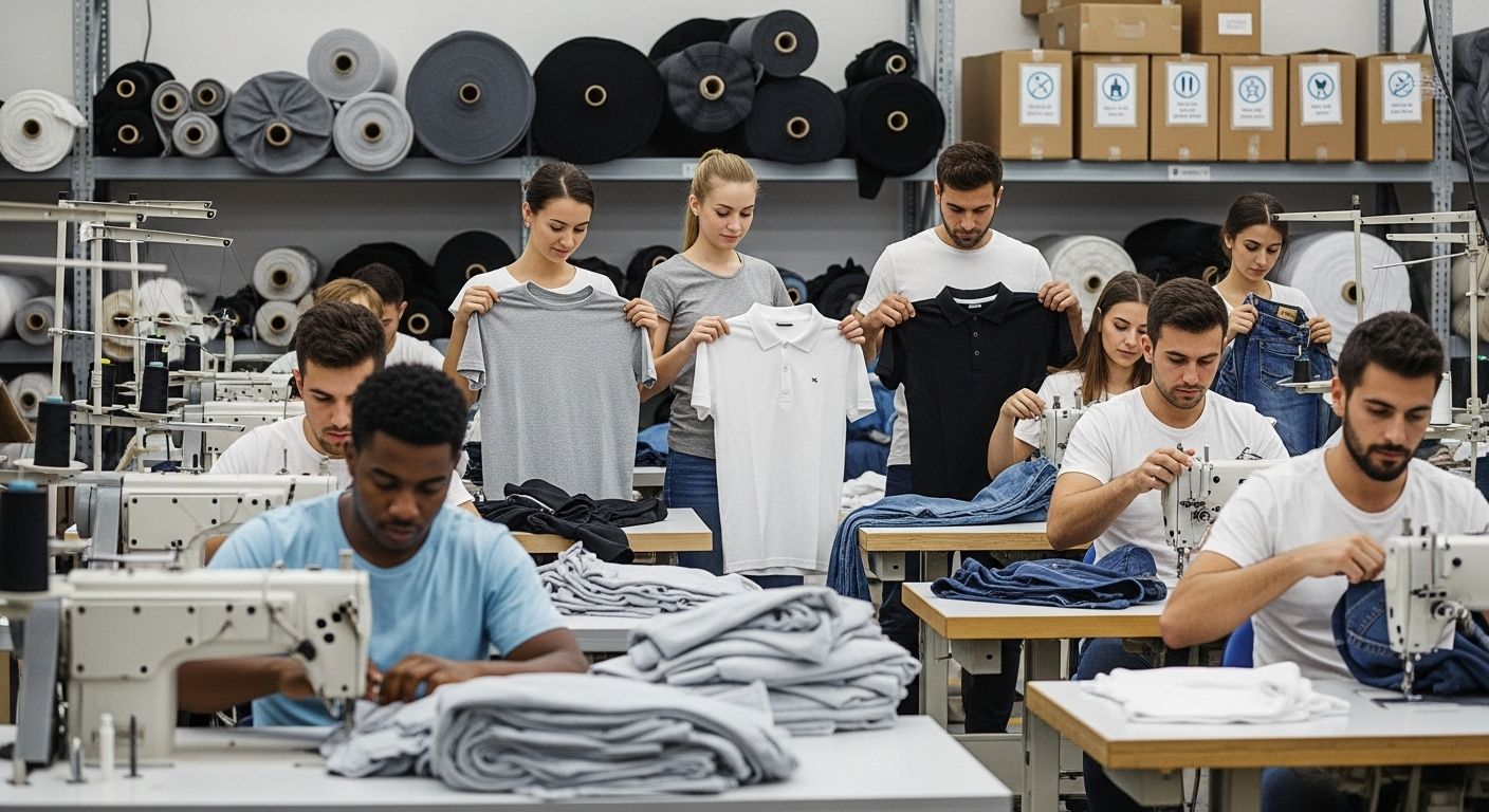 Пошив одежды контрактного производства стандартного качества