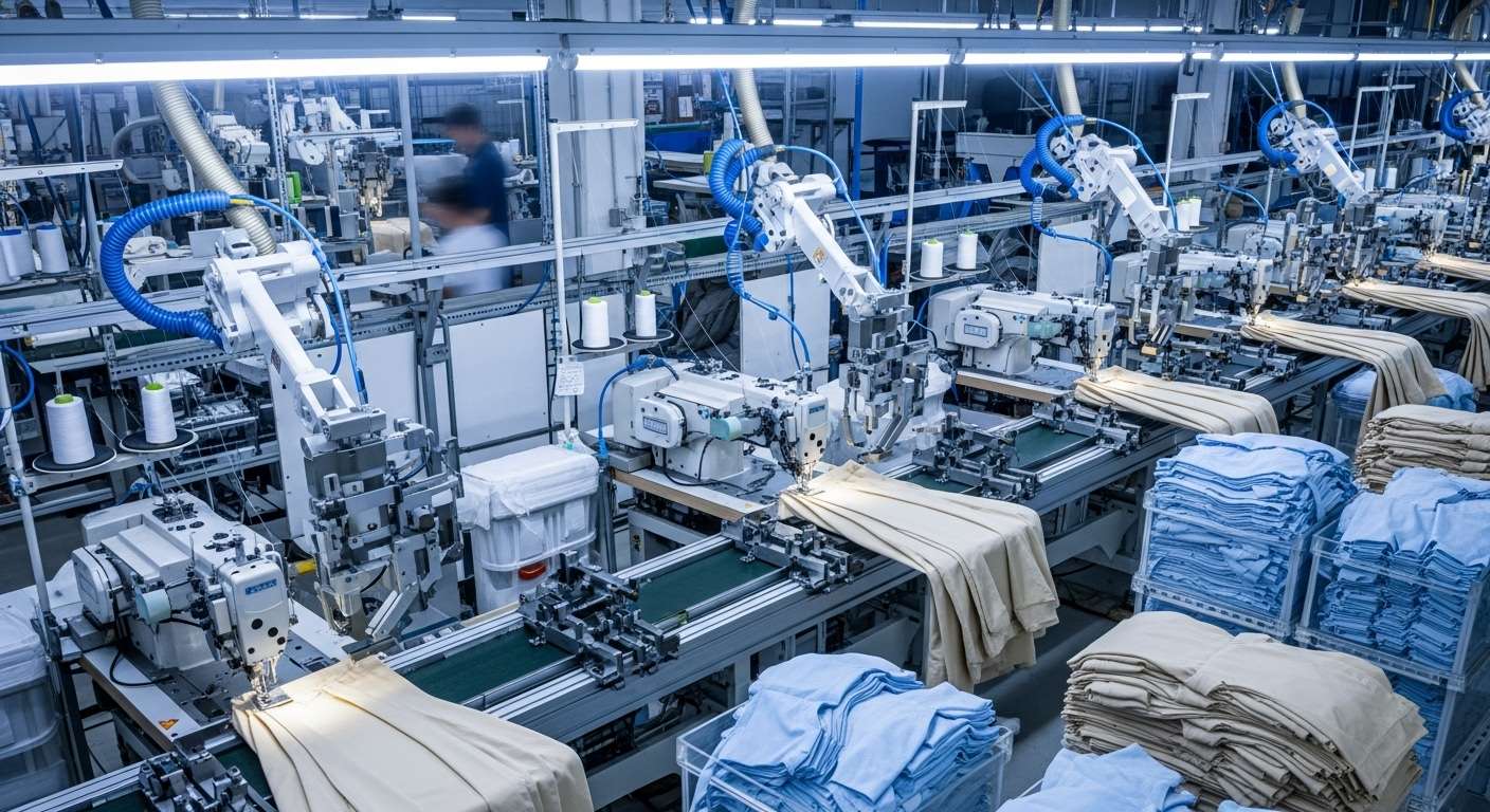 Пошив одежды автоматизированного производства стандартного качества