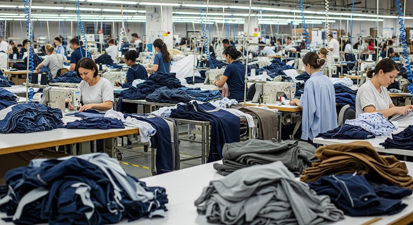 Швейная фабрика производственного аутсорсинга одежды для мужчин