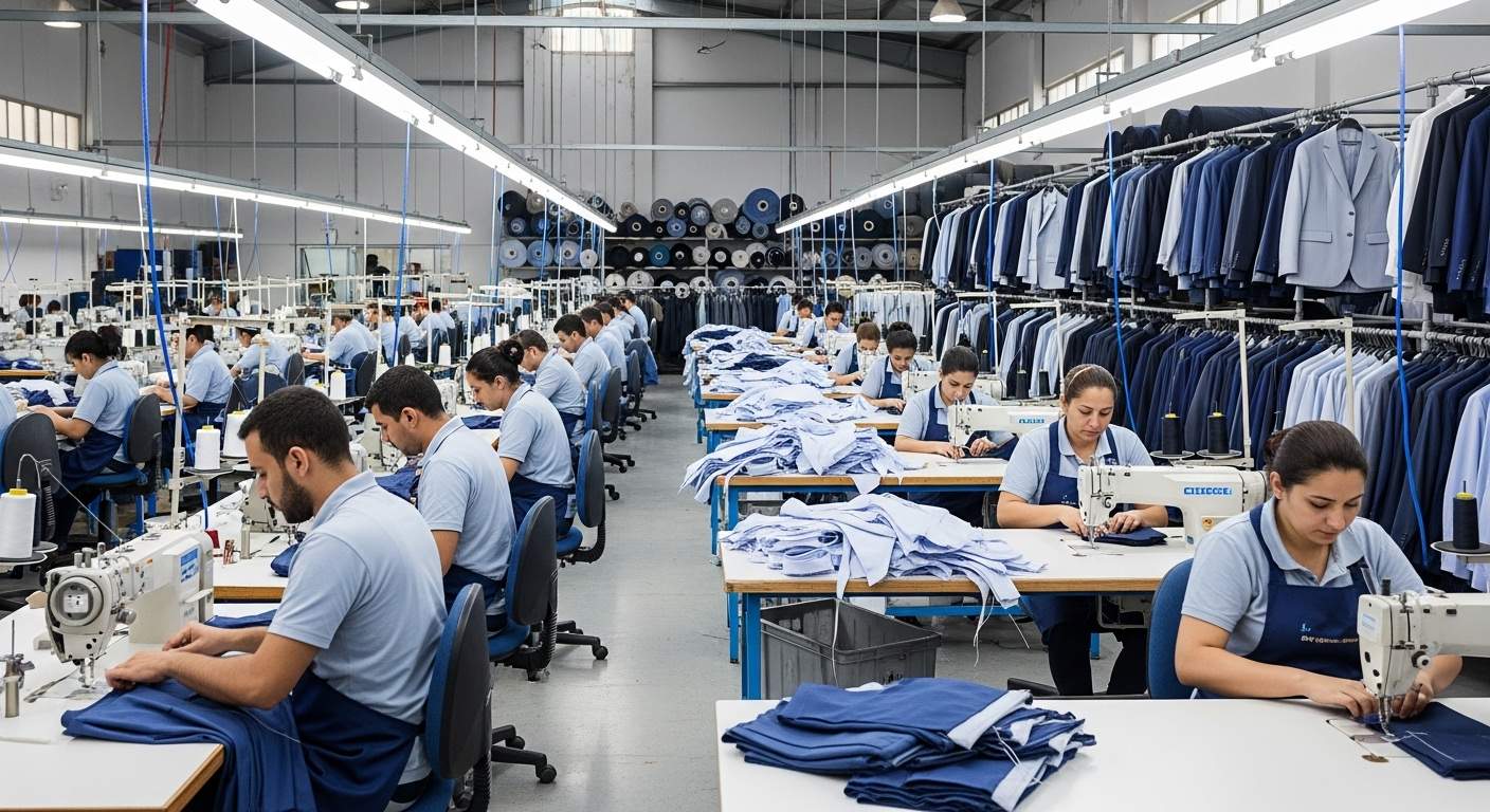 Швейная фабрика производственного аутсорсинга корпоративной одежды