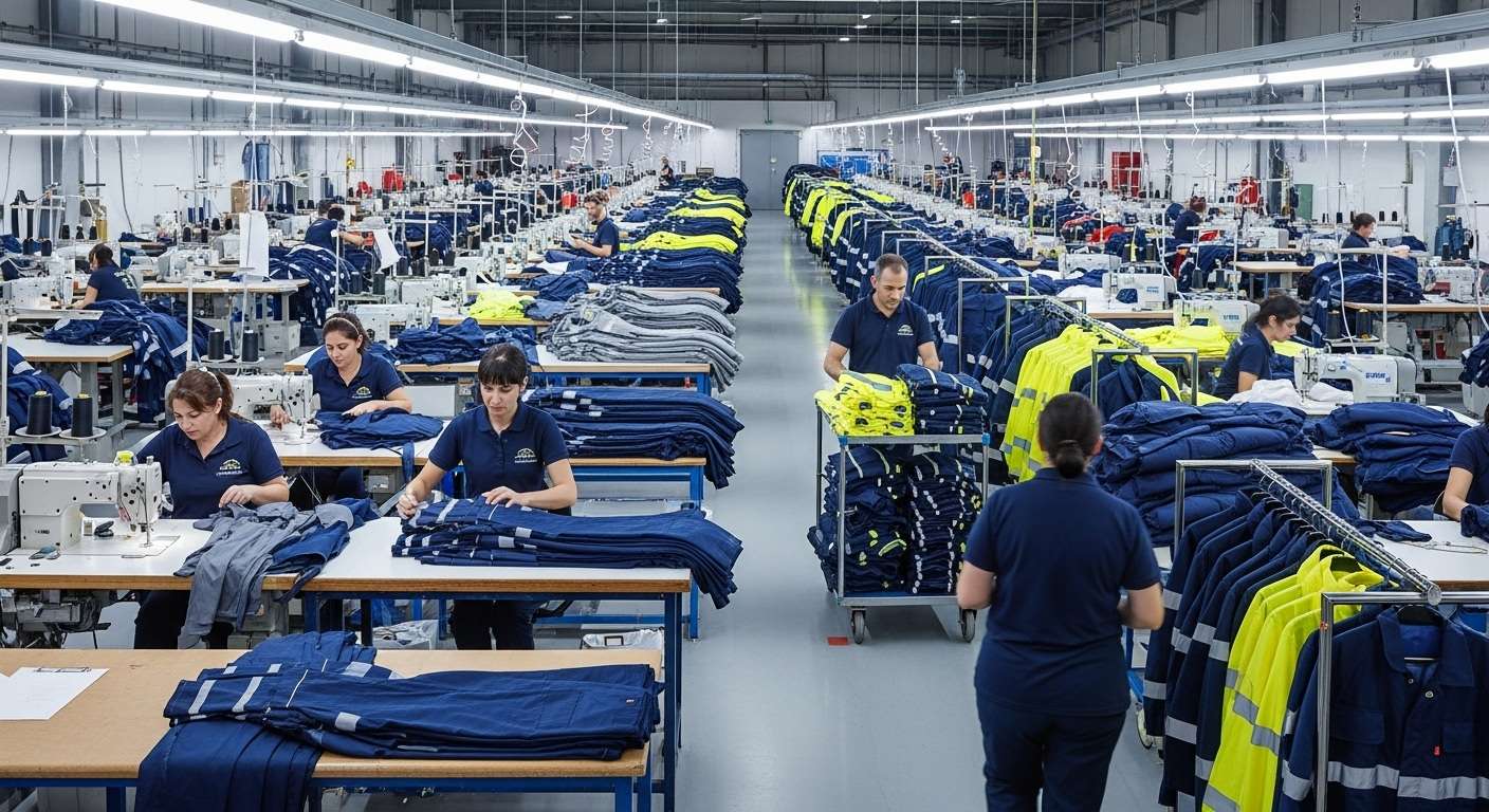 Производство спецодежды на фабрике